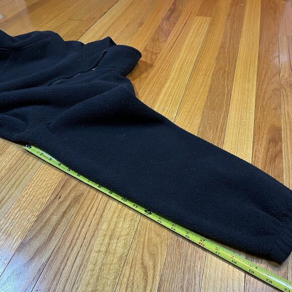 Vintage LL Bean Jacket Womens Large Black Fleece 90s 1/4 Zip Ladies Outdoors - Picture 9 of 9